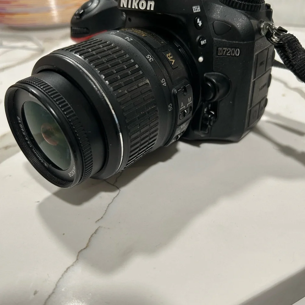 Nikon Black DSLR Camera Body with Rear LCD and Neck Strap